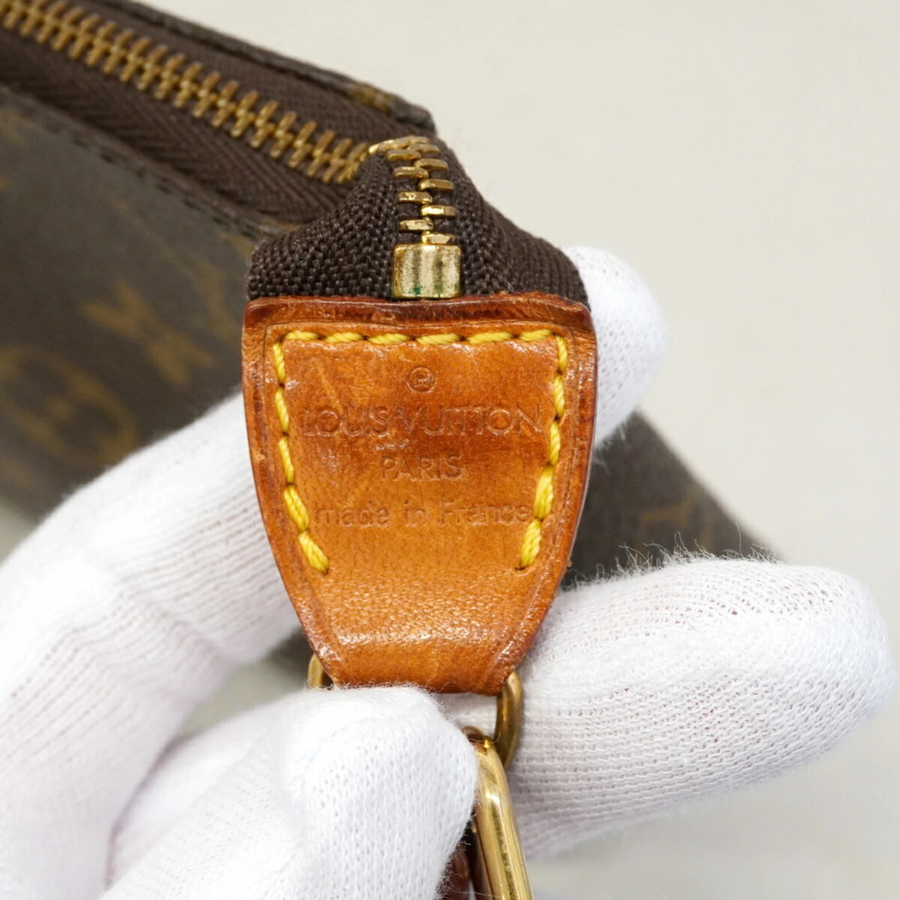 LOUIS VUITTON Authentic Brown Monogram Pochette Pouch - Picture 5 of 9